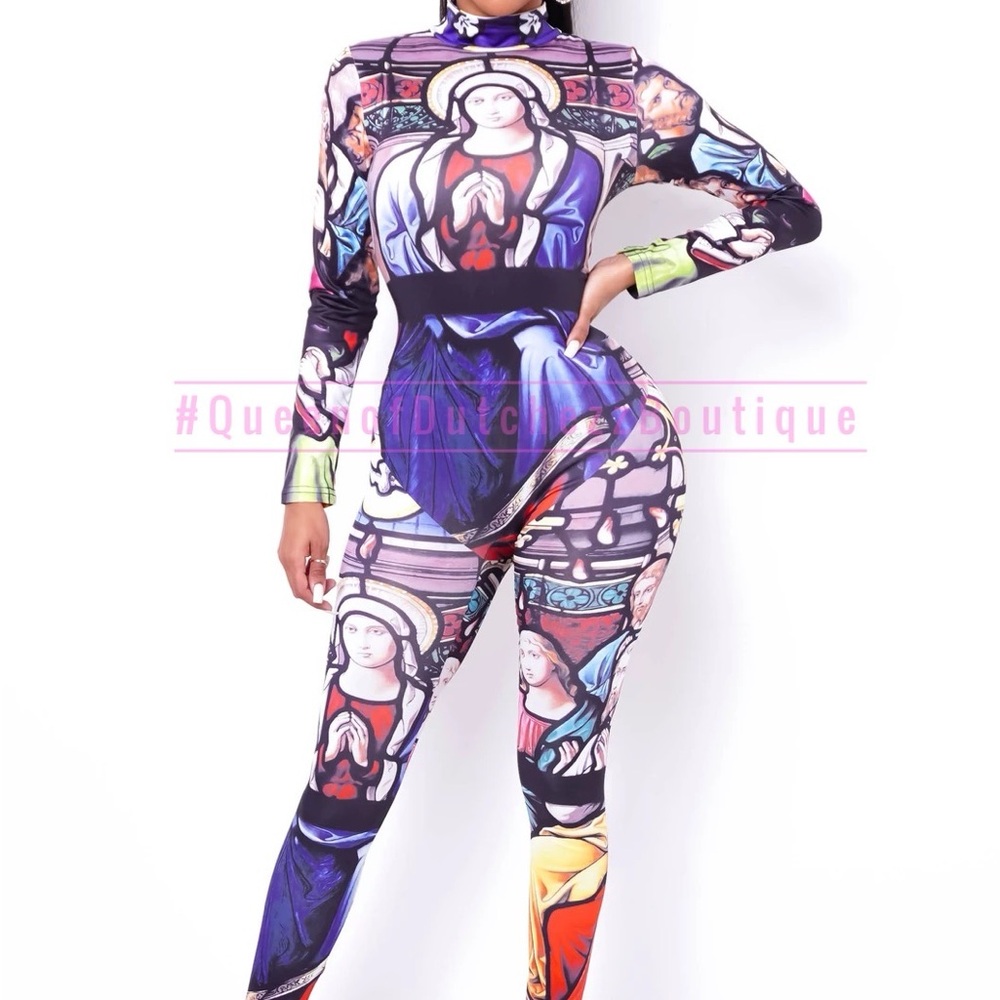 Colorful Graphic Jumpsuit